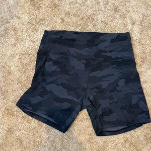 lululemon athletica Black Camo Bike Shorts